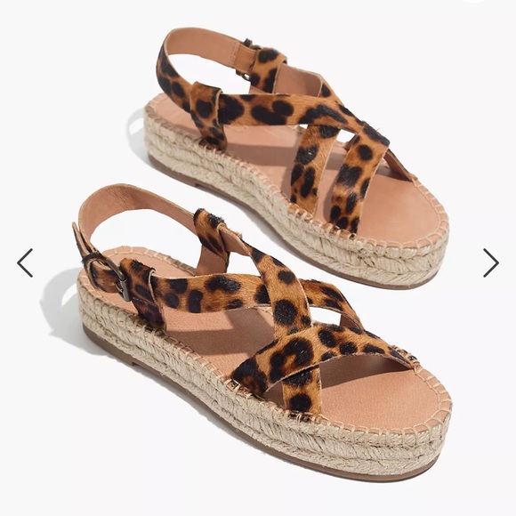 Madewell Shoes - Madewell Malia Leopard Sandals NWOT